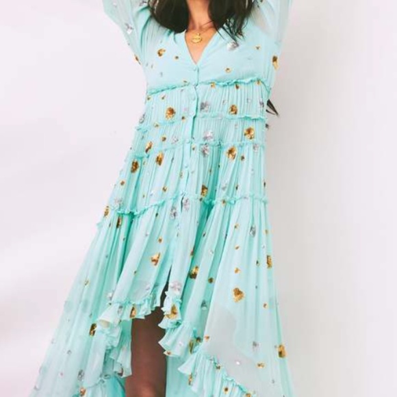 ROCOCO SANDS Tala Maxi Dress Aqua - Picture 4 of 11